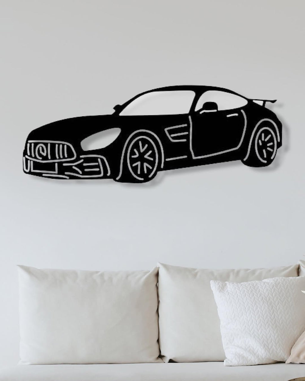 AMG LED Wood Wall Art