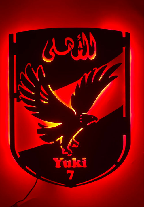 Al Ahly MDF Wall Art fan-inspired MDF wall art by BYMS