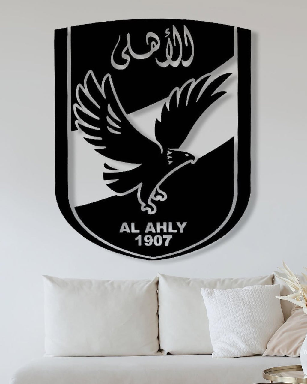 Al Ahly LED Wood Wall Art