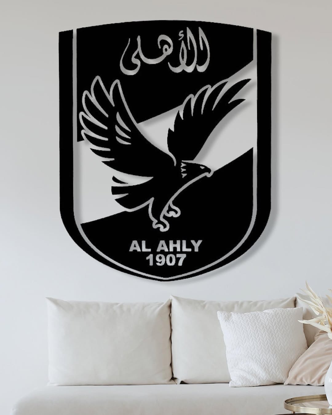 Al Ahly LED Wood Wall Art