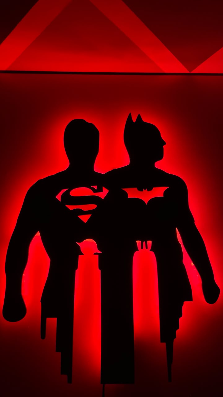 Batman v Superman MDF Wall Art fan-inspired MDF wall art by BYMS