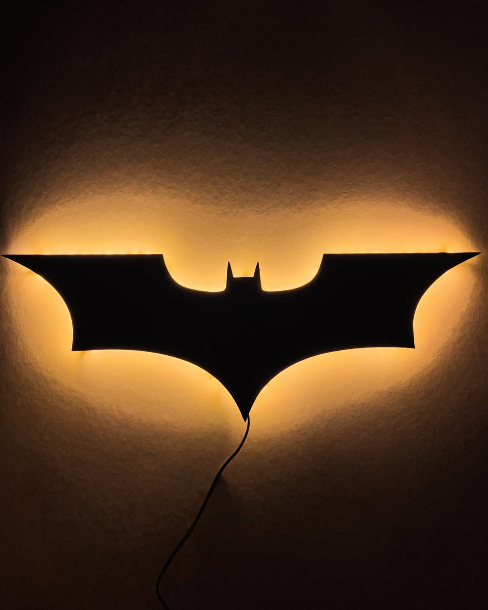 Bat Symbol MDF Wall Art fan-inspired MDF wall art by BYMS