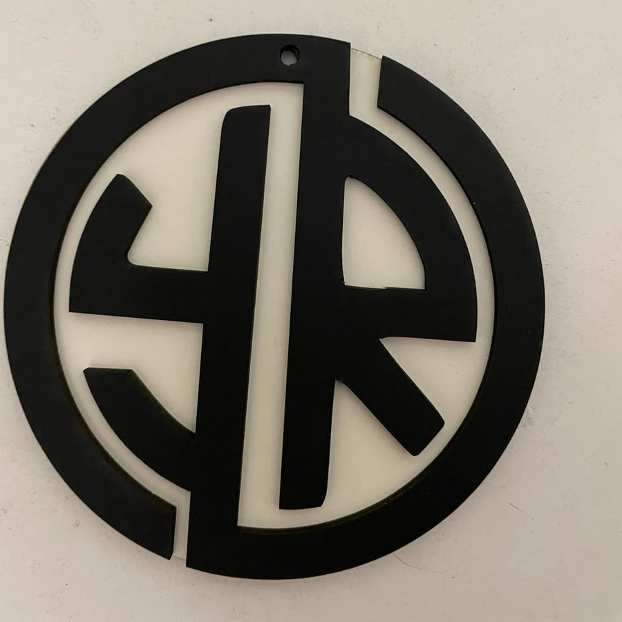 Custom Yehia Rashdan MDF monogram, hand-cut in MDF. Two letters, one identity.