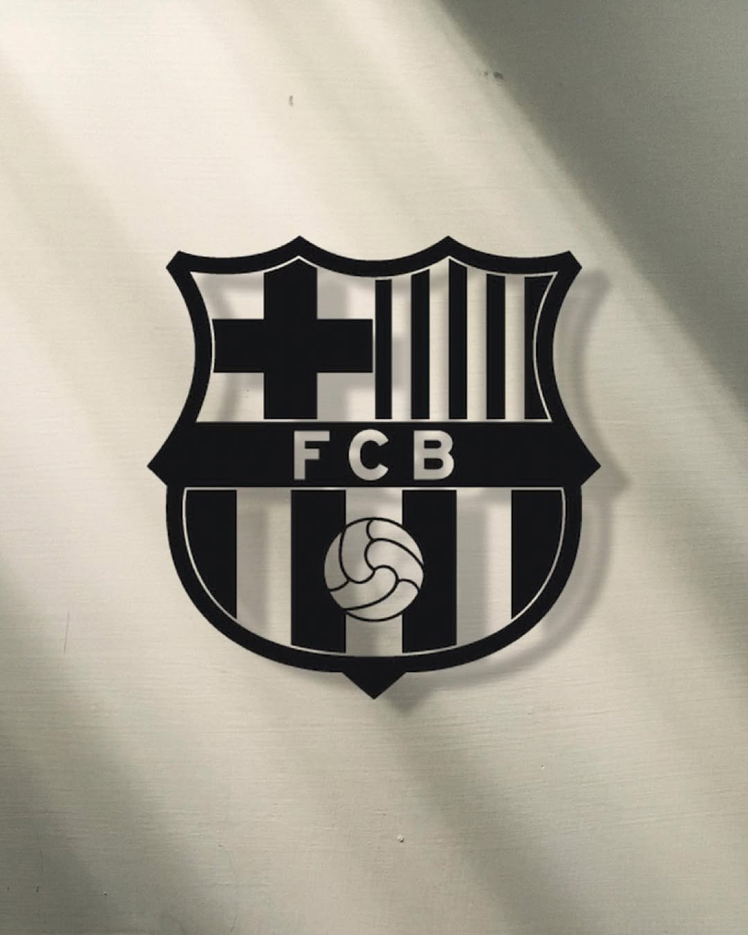 FC Barcelona LED Wood Wall Art