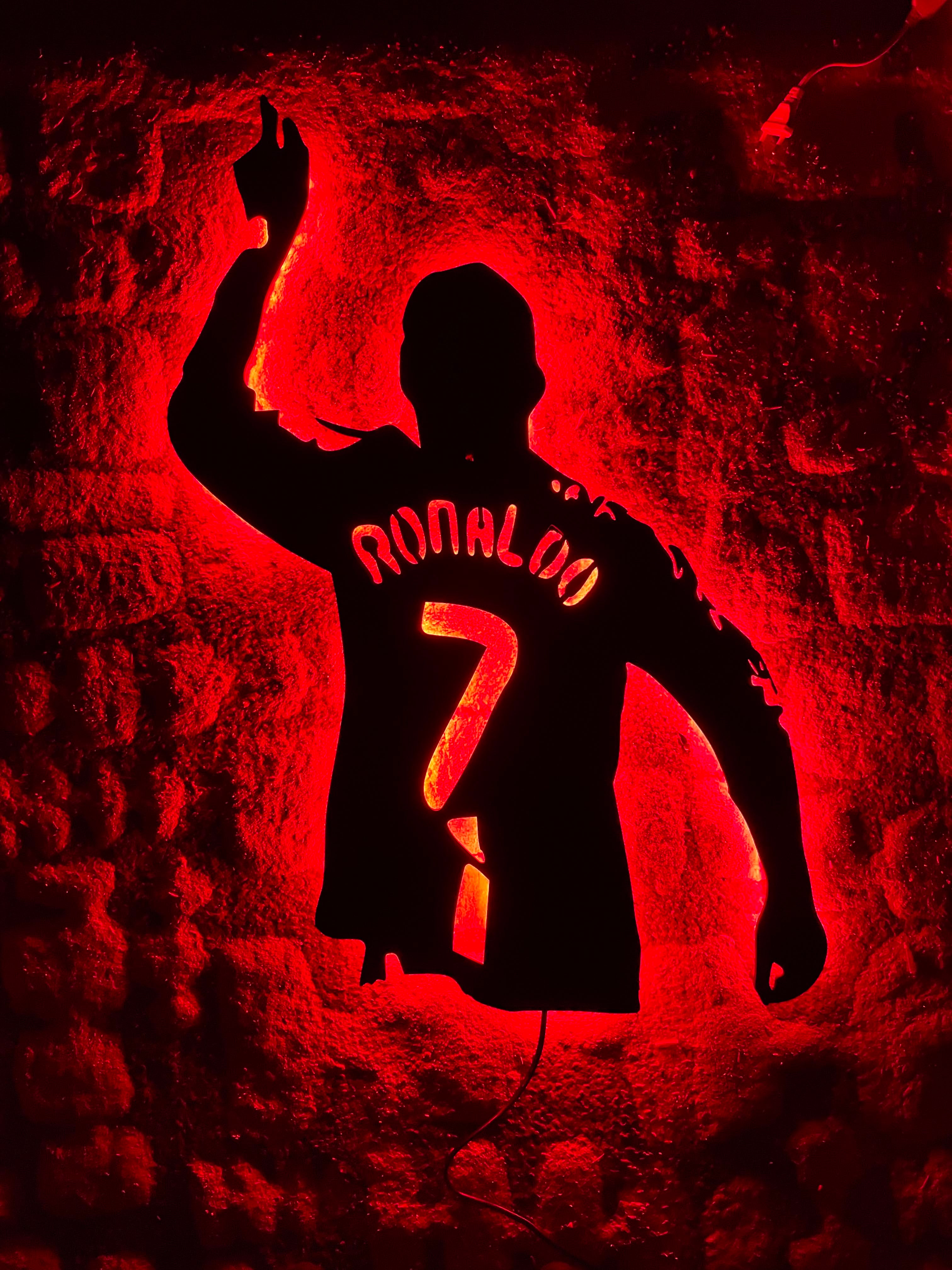 Ronaldo LED Wood Wall Art