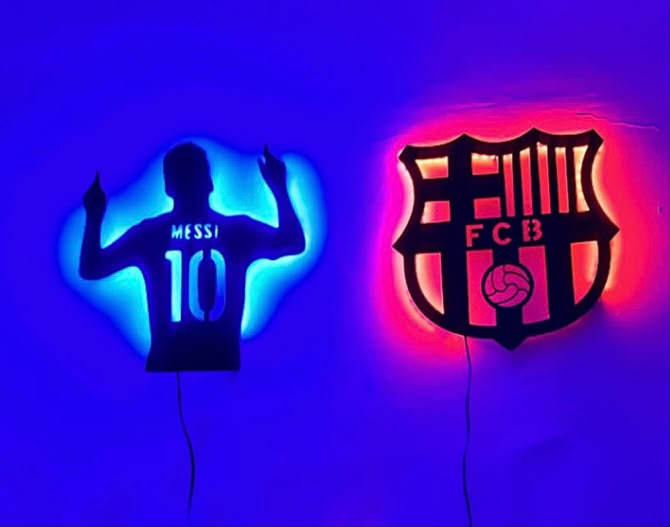FC Barcelona MDF Wall Art fan-inspired MDF wall art by BYMS product photo 2
