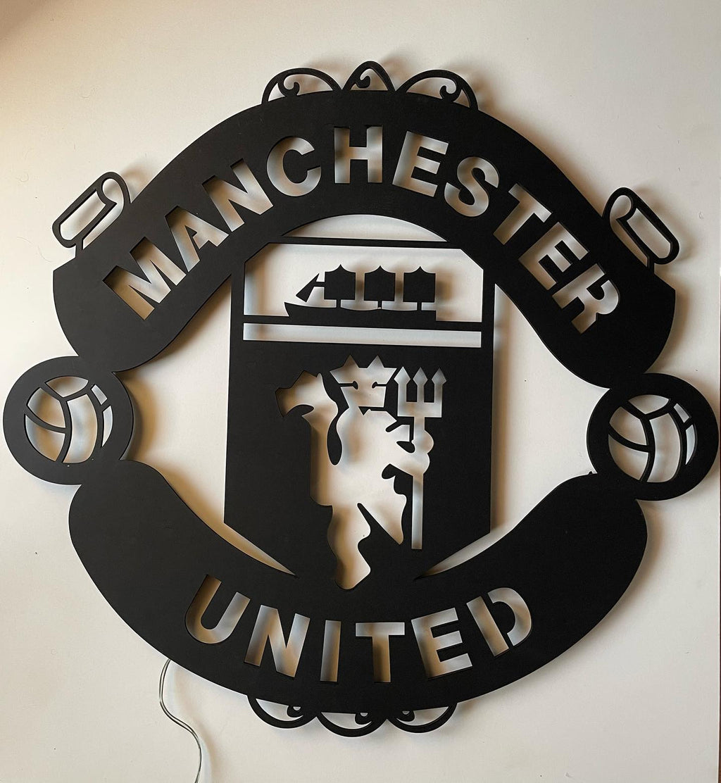 Manchester United LED Wood Wall Art