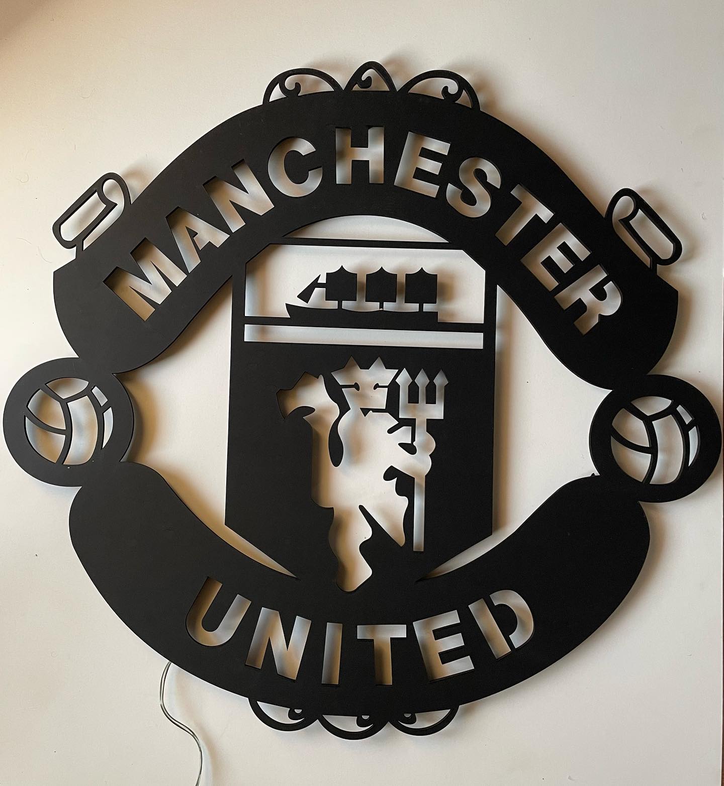Manchester United LED Wood Wall Art
