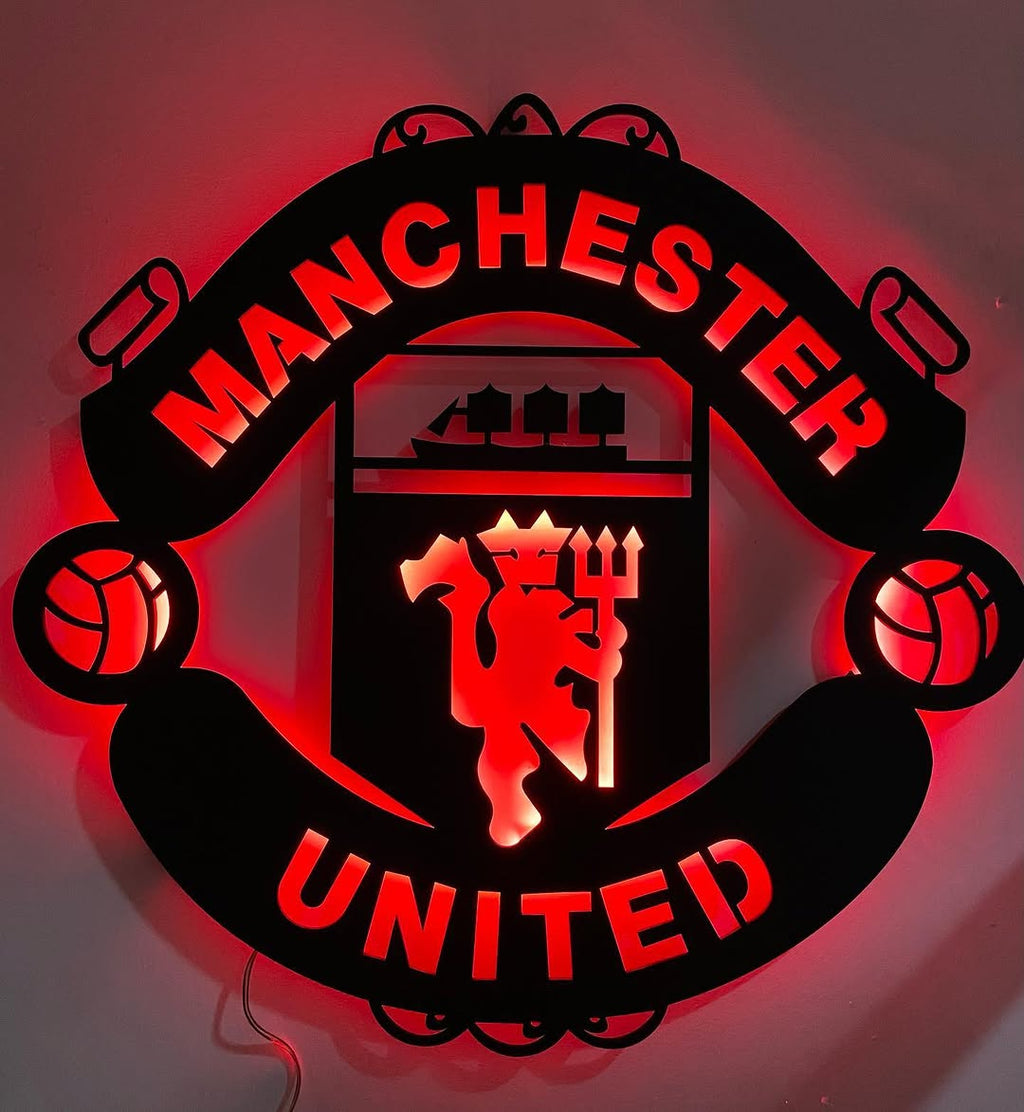 Manchester United LED Wood Wall Art
