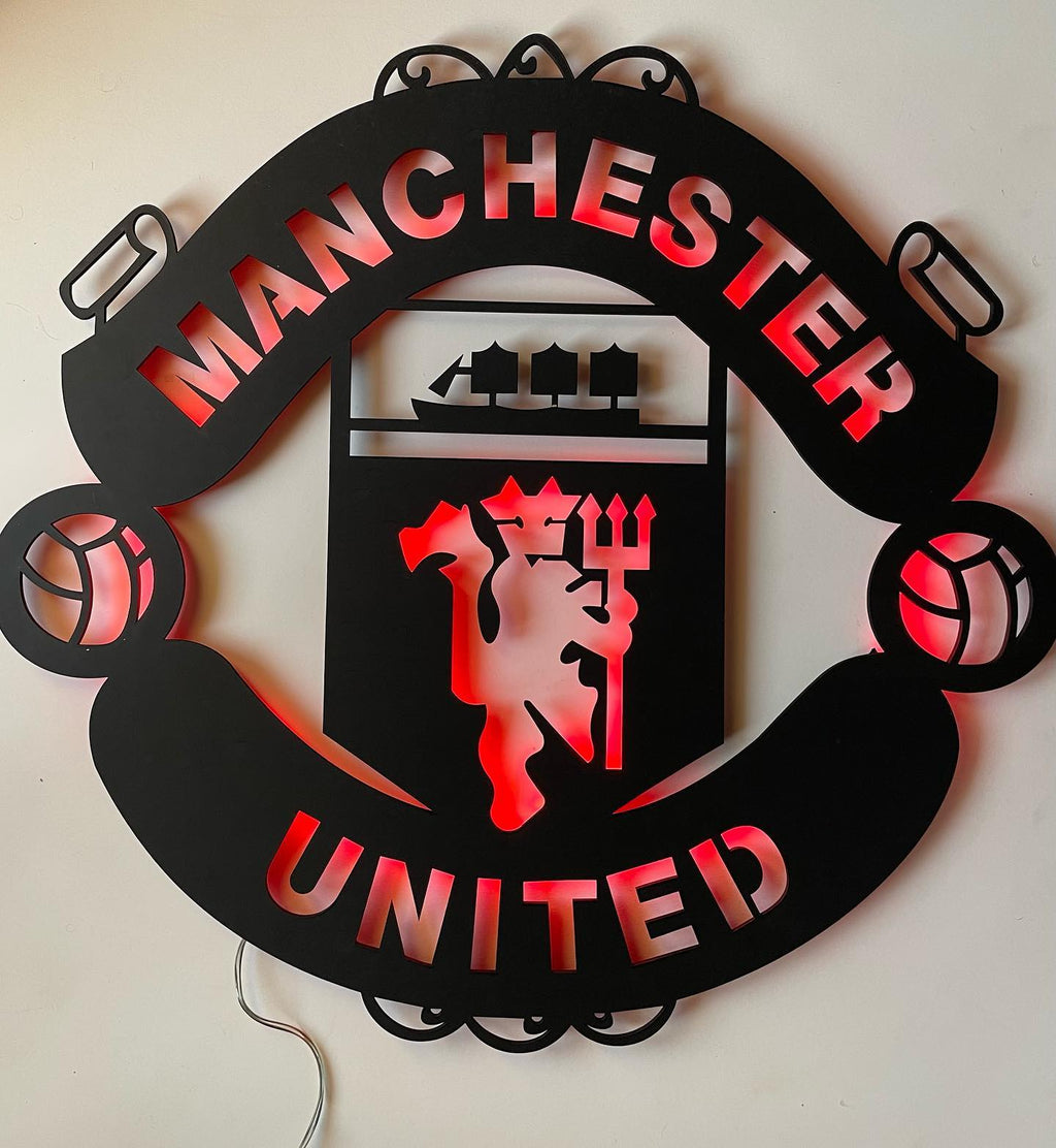 Manchester United LED Wood Wall Art