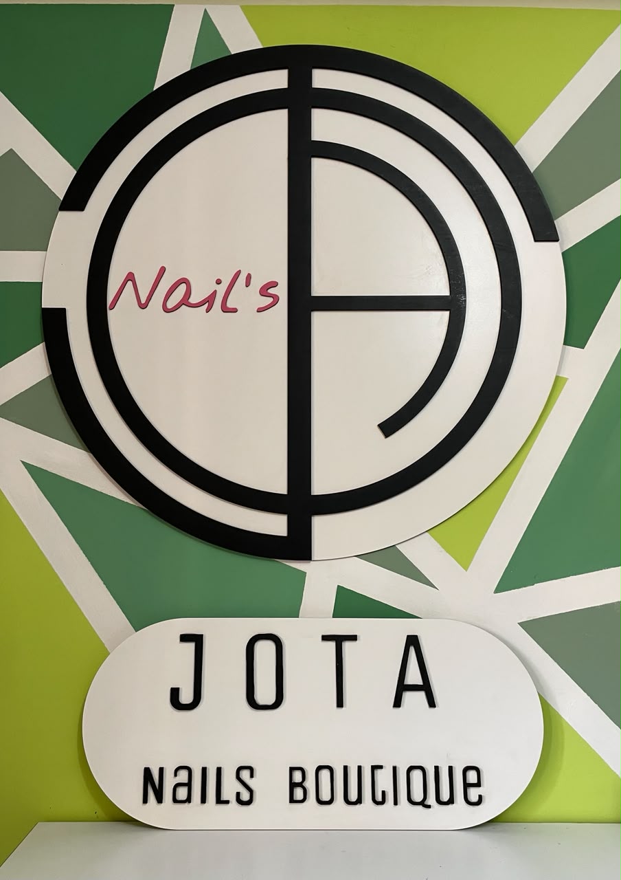 Custom BYMS sign for JOTA Nails Boutique