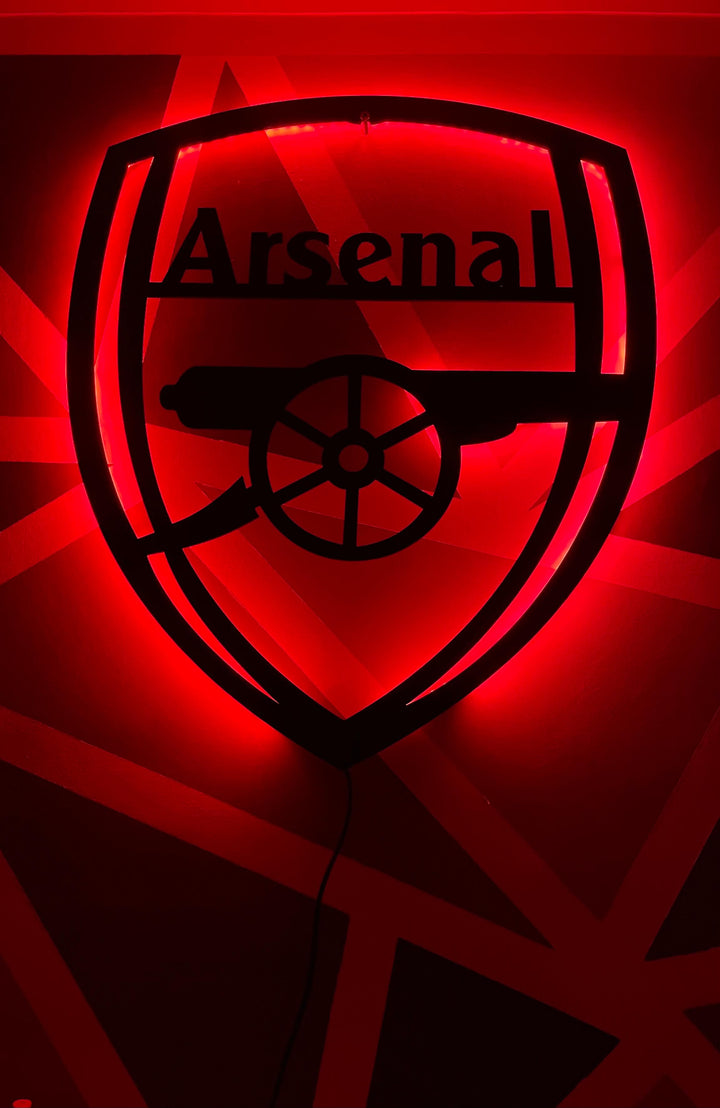 Arsenal LED Wood Wall Art