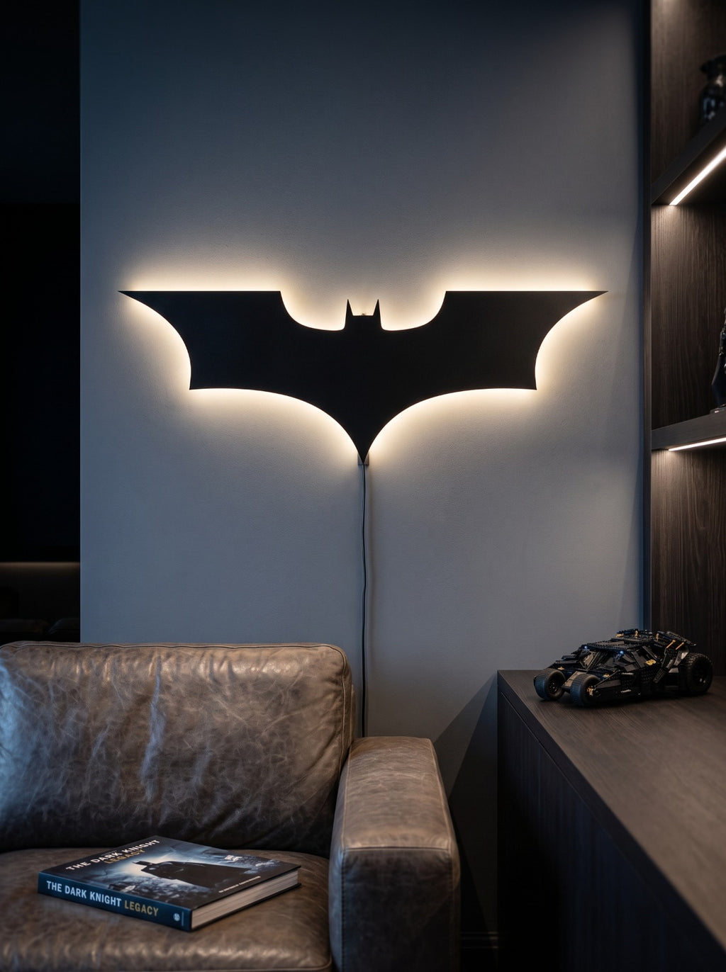 Bat Symbol MDF Wall Art fan-inspired MDF wall art by BYMS product photo 2