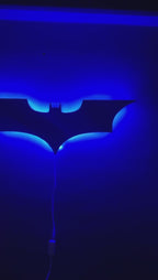 Bat Signal LED Wood Wall Art